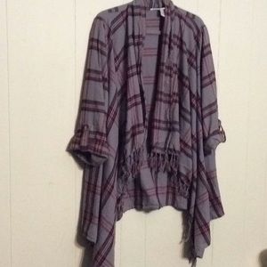 Plaid cardigan